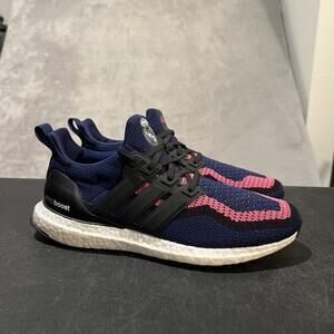 Real Madrid Shoes Ultraboost Mens 7.5 Navy Pink Adidas Soccer Running Primeblue